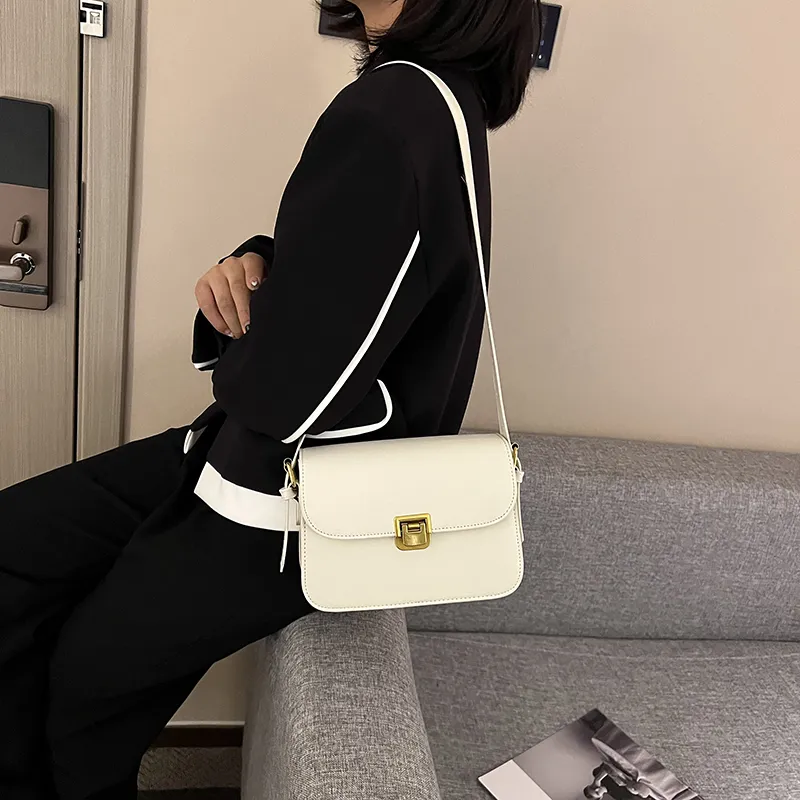 Yalu PU Crossbody Bag, Shoulder Bag Women's Ivory/Black/Khaki/Dark Brown/Coffee-3
