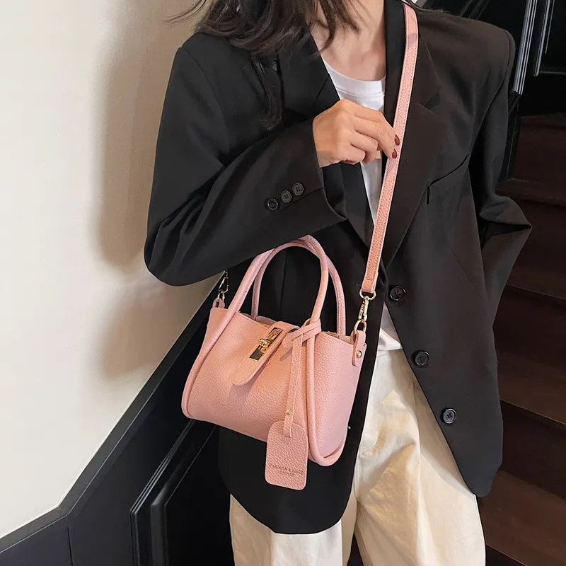 Yalu PU Crossbody Handbag Regular Women's Black/Gray/Khaki/Pink-26