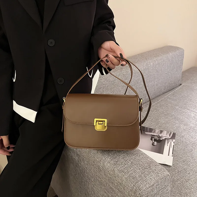 Yalu PU Crossbody Bag, Shoulder Bag Women's Ivory/Black/Khaki/Dark Brown/Coffee-26