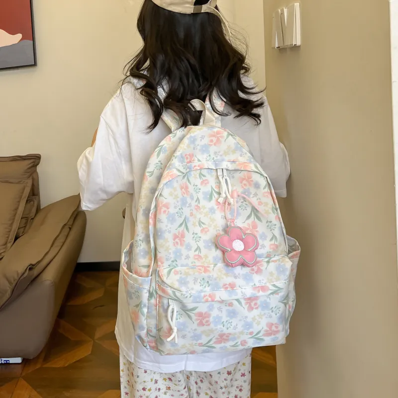Yalu Nylon Backpack Unisex Multicolor-11