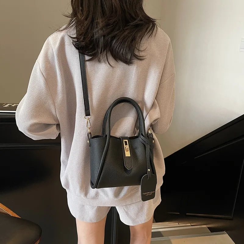 Yalu PU Crossbody Handbag Regular Women's Black/Gray/Khaki/Pink-4