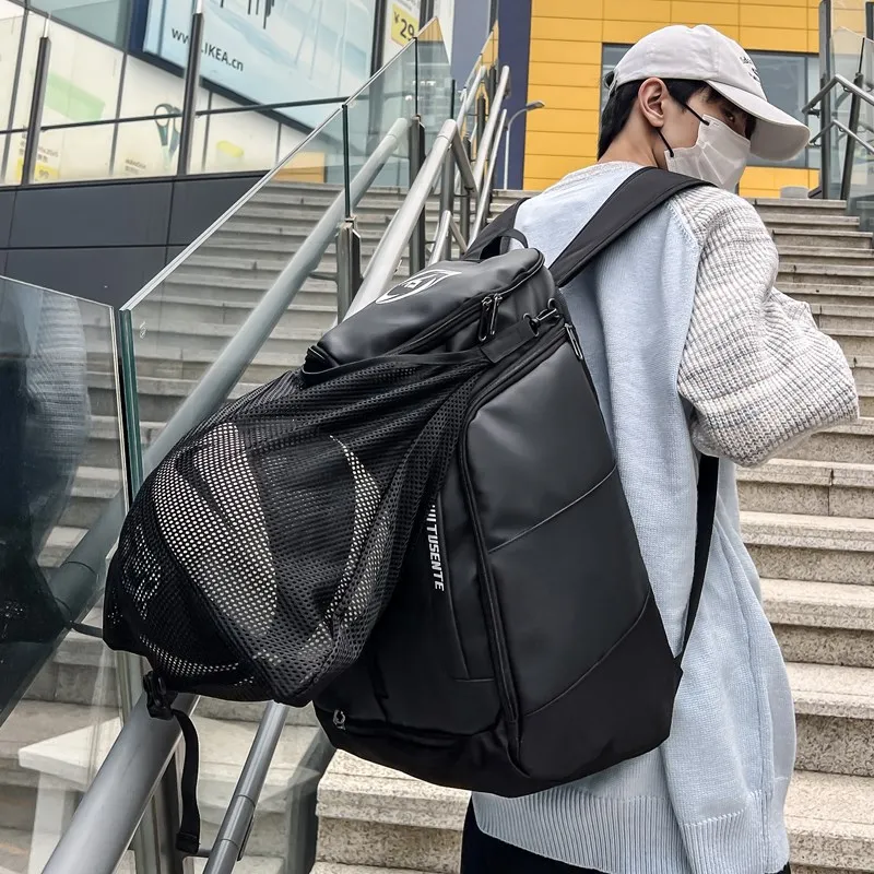 Yalu Nylon Backpack Unisex White/Dark Gray/Black-18