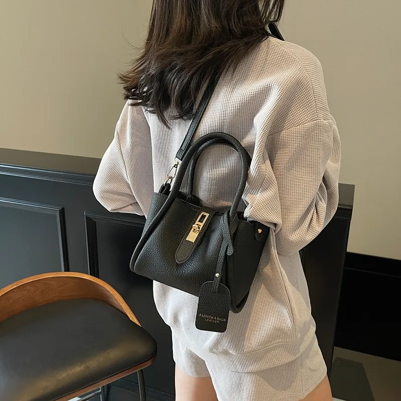 Yalu PU Crossbody Handbag Regular Women's Black/Gray/Khaki/Pink-2
