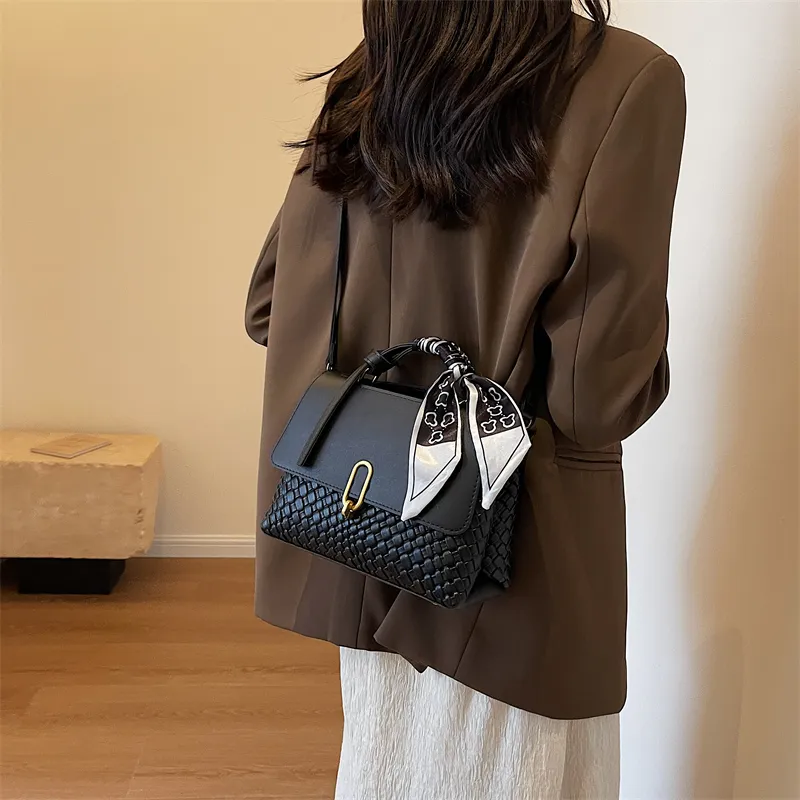 Yalu PU Crossbody Bag, Handbag Women's Brown & White/Coffee & Green/Black/Coffee-2