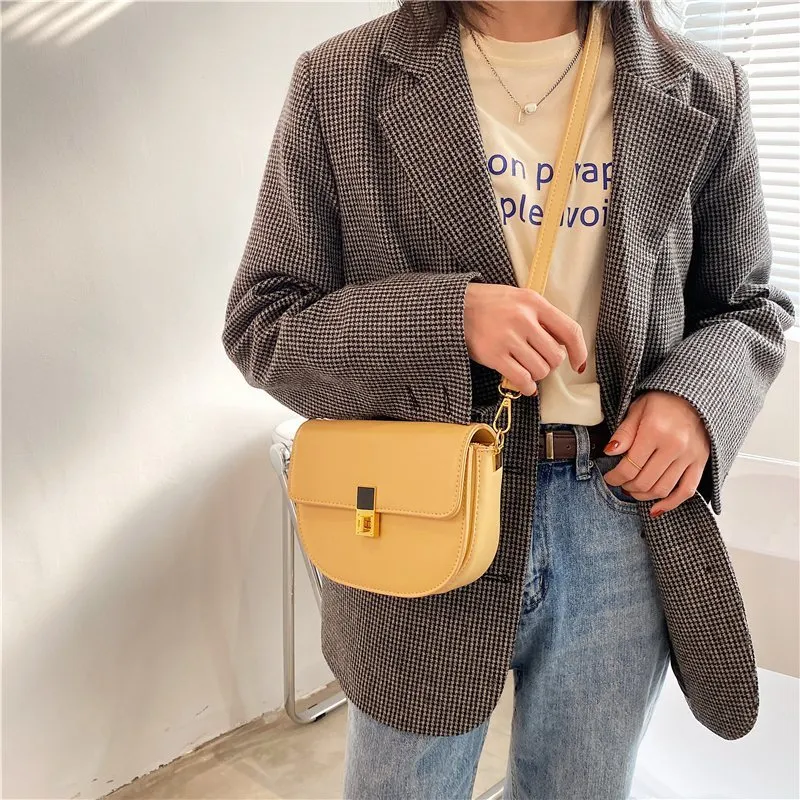 Yalu PU Shoulder Bag, Crossbody Bag Regular Women's Khaki/White/Black/Gray/Yellow/Green-30