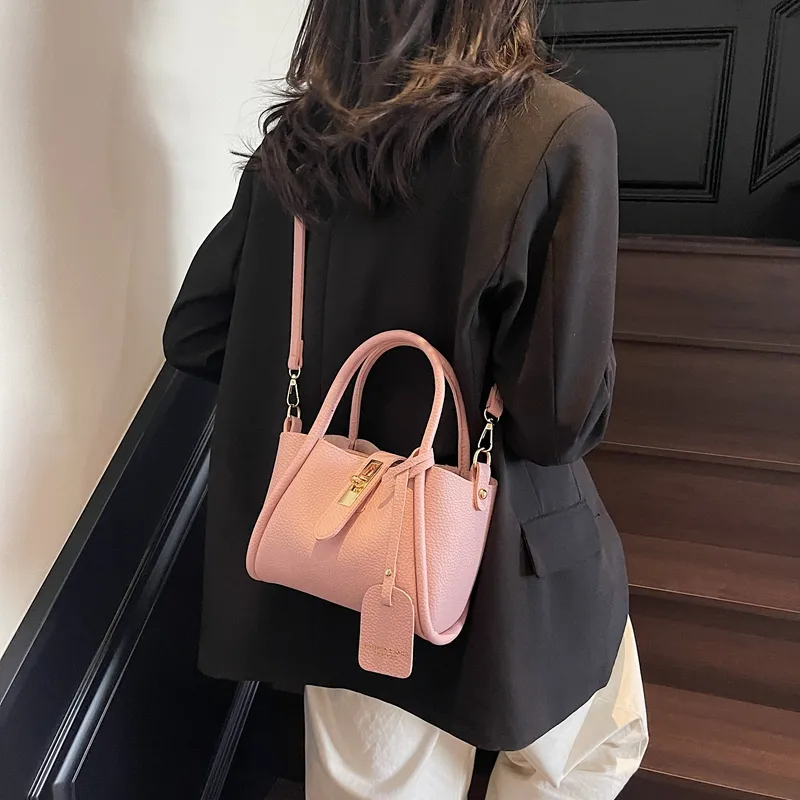 Yalu PU Crossbody Handbag Regular Women's Black/Gray/Khaki/Pink-25