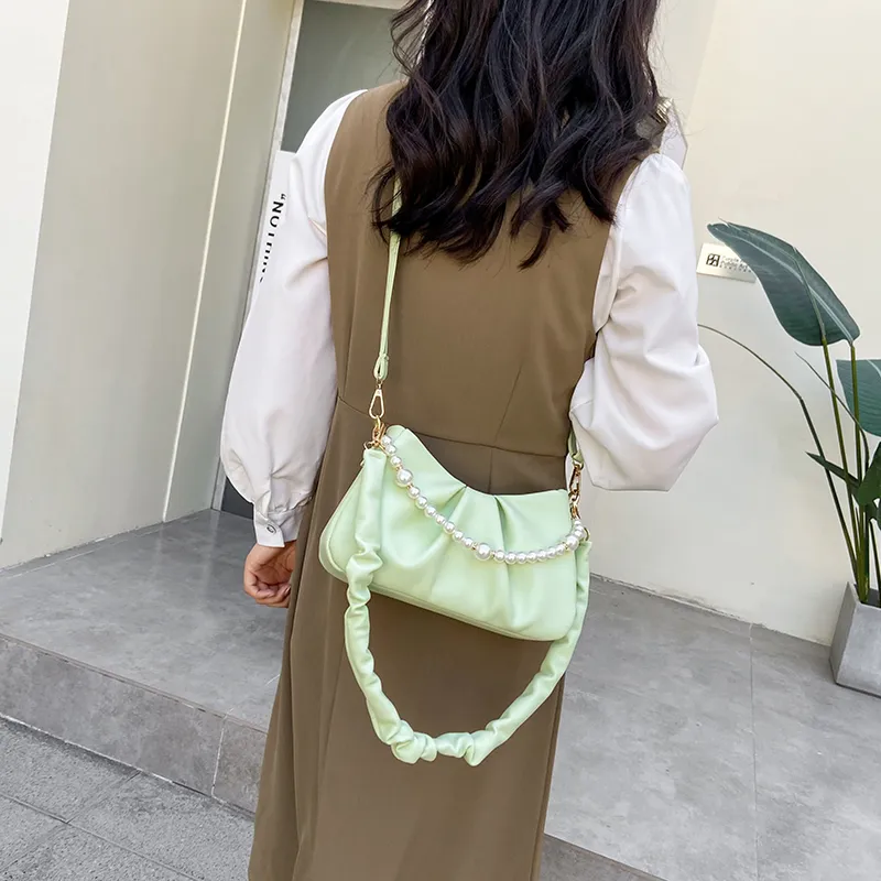 Yalu PU Crossbody Bag Regular Women's White/Ecru/Pink/Green/Black-23