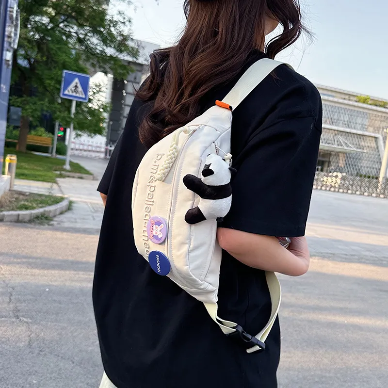 Yalu Nylon Sling Bag Regular Unisex Multicolor-38