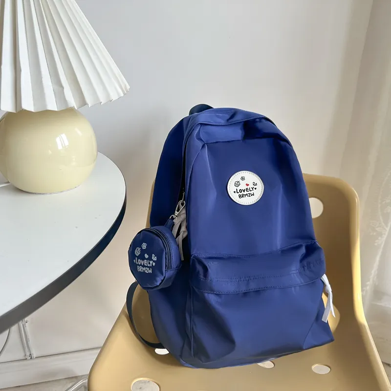 Yalu Nylon Backpack Regular Unisex White/Black/Ginger Yellow/Green/Dark Blue/Red-24