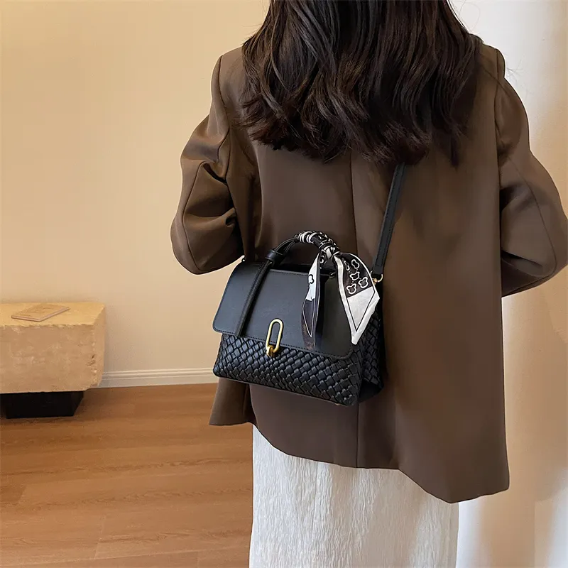 Yalu PU Crossbody Bag, Handbag Women's Brown & White/Coffee & Green/Black/Coffee-4