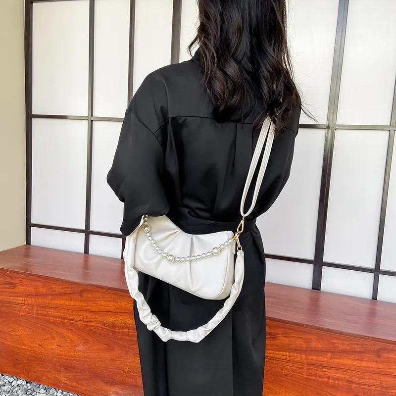 Yalu PU Crossbody Bag Regular Women's White/Ecru/Pink/Green/Black-9
