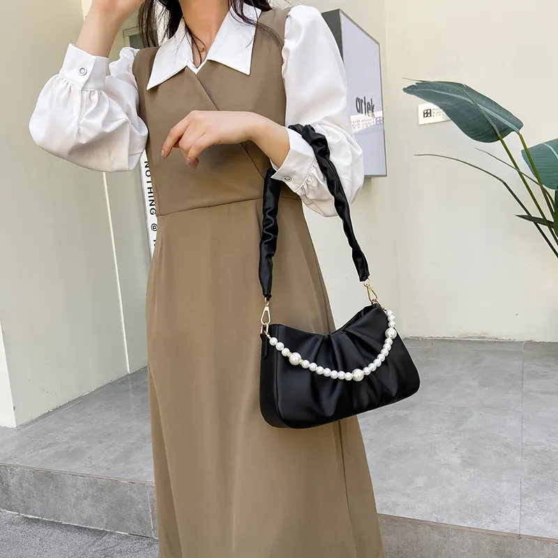 Yalu PU Crossbody Bag Regular Women's White/Ecru/Pink/Green/Black-20