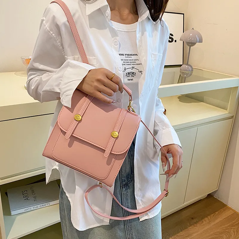 Yalu PU Crossbody Handheld Backpack, One Shoulder Backpack Women's Ecru/Silver/Black/Coffee/Pink-29
