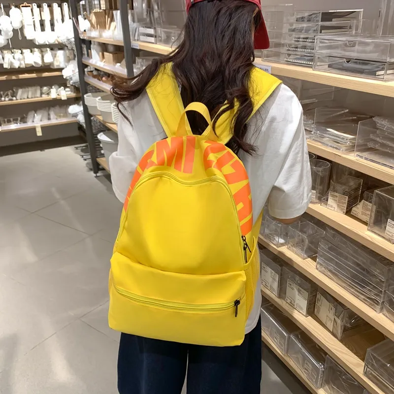 Yalu Nylon Backpack Tubas Women's Gray, Pink, Purple, Red, Yellow, Black-3