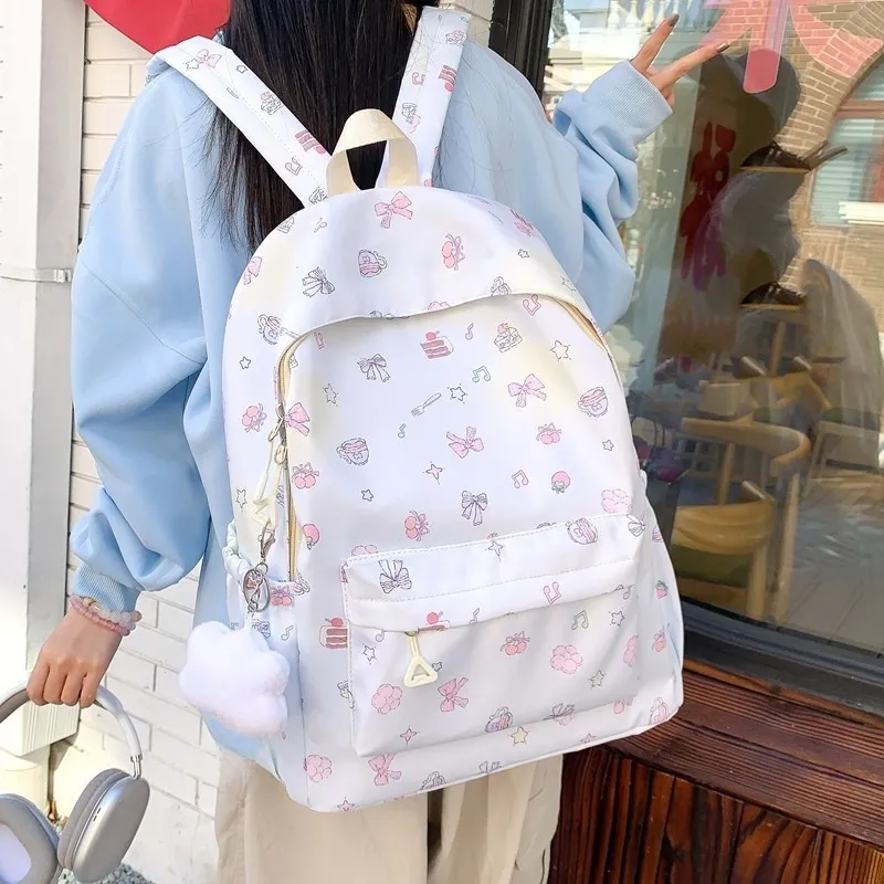 Yalu Nylon Backpack Regular Unisex Multicolor-9