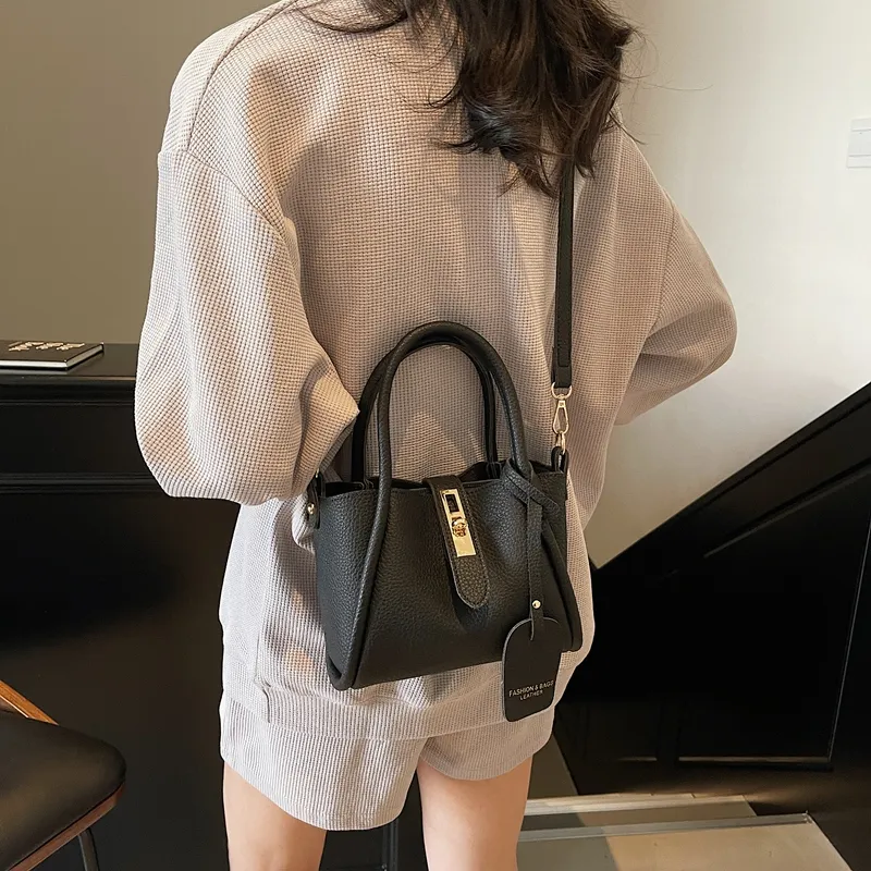 Yalu PU Crossbody Handbag Regular Women's Black/Gray/Khaki/Pink-3