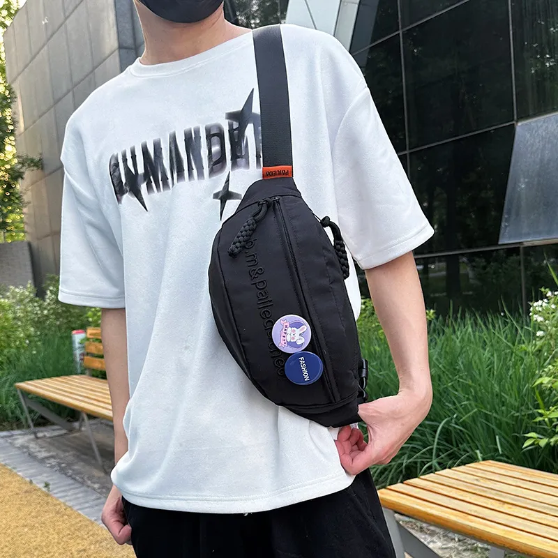 Yalu Nylon Sling Bag Regular Unisex Multicolor-4