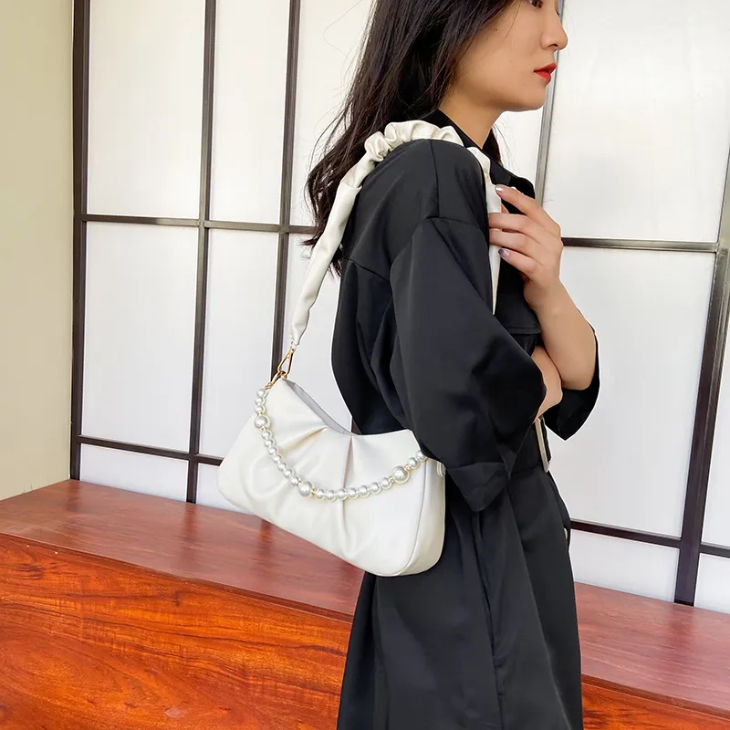 Yalu PU Crossbody Bag Regular Women's White/Ecru/Pink/Green/Black-12