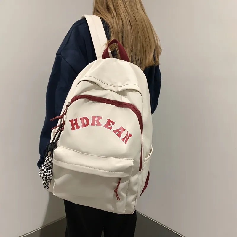 Yalu Nylon Backpack Unisex Klein Blue/White/Black/Red/Light Blue-8