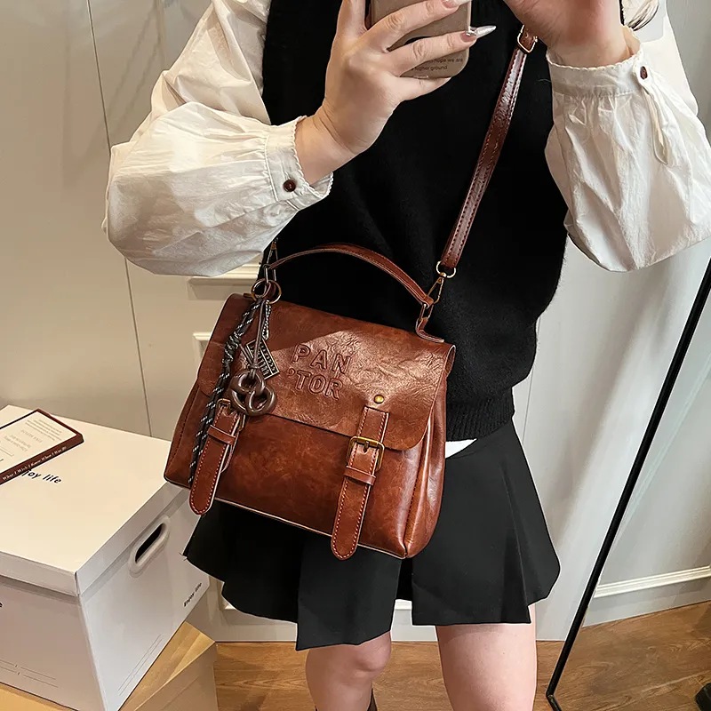 Yalu PU Backpack Regular Women's White/Black/Coffee/Brown-26