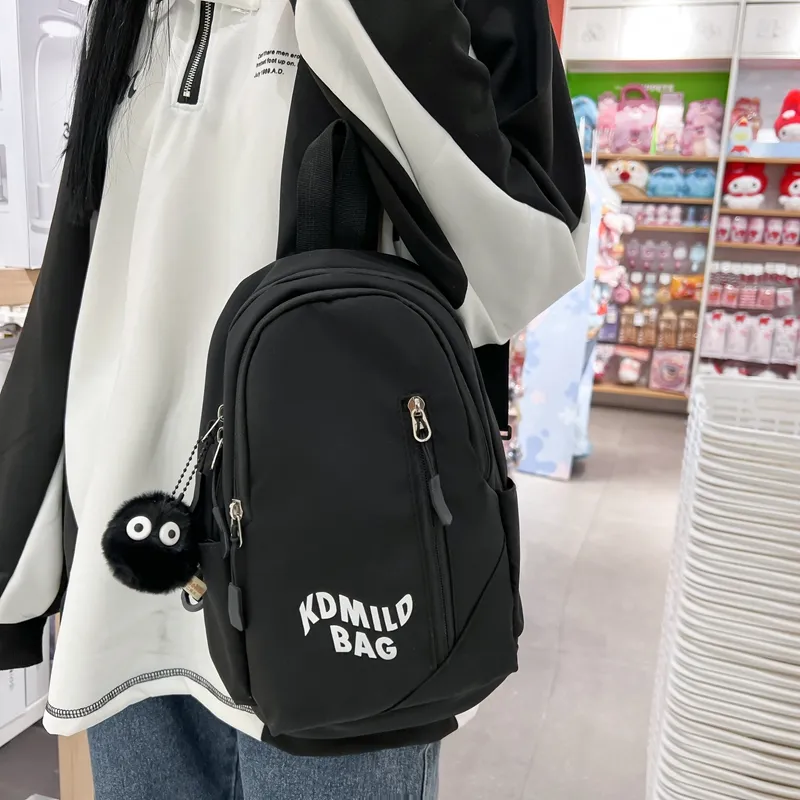 Yalu Nylon Sling Bag Regular Unisex Gray/Black/Pink/Burgundy/Blue-13