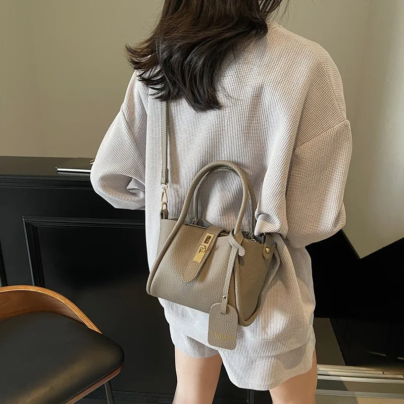 Yalu PU Crossbody Handbag Regular Women's Black/Gray/Khaki/Pink-12