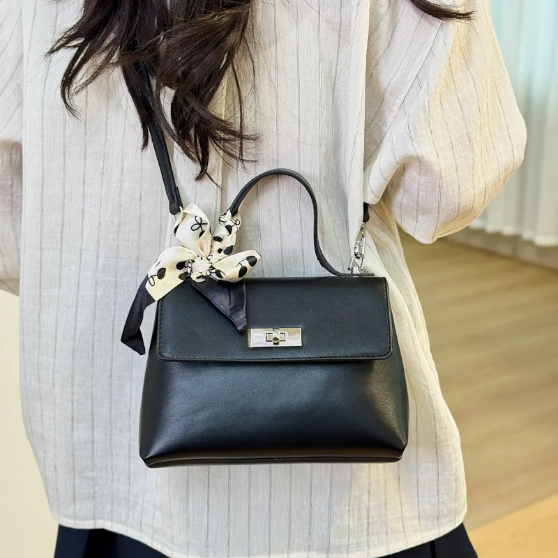Yalu PU Crossbody One Shoulder Handbag Women's White/Ecru/Black/Gray-26
