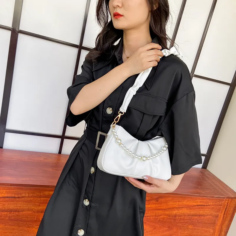 Yalu PU Crossbody Bag Regular Women's White/Ecru/Pink/Green/Black-3