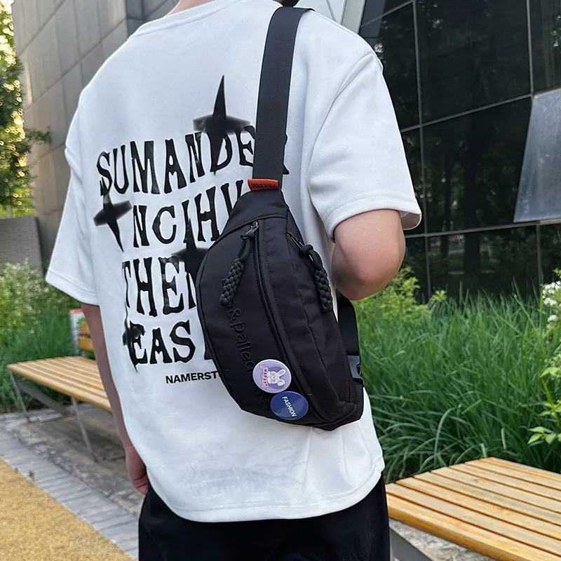 Yalu Nylon Sling Bag Regular Unisex Multicolor-6