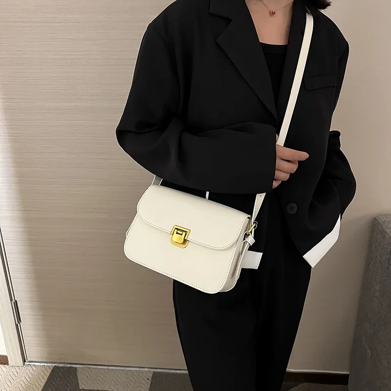 Yalu PU Crossbody Bag, Shoulder Bag Women's Ivory/Black/Khaki/Dark Brown/Coffee-5