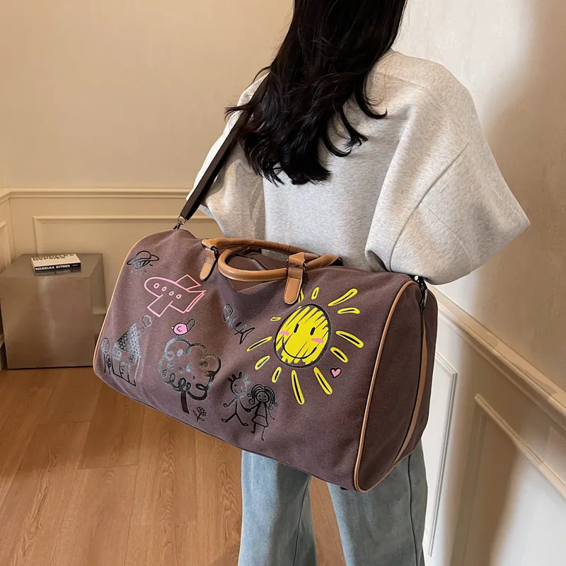 Yalu Nylon Portable Crossbody One Shoulder Travel Bag Unisex Multicolor-18