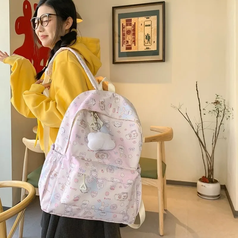 Yalu Nylon Backpack Regular Unisex Multicolor-2
