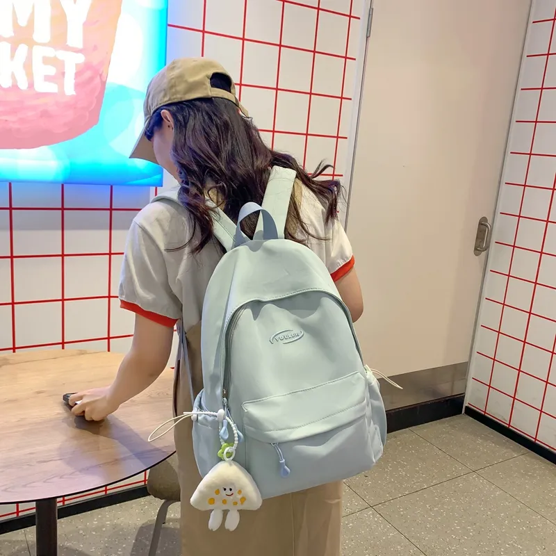 Yalu Nylon Backpack Large Size Unisex Multicolor-19