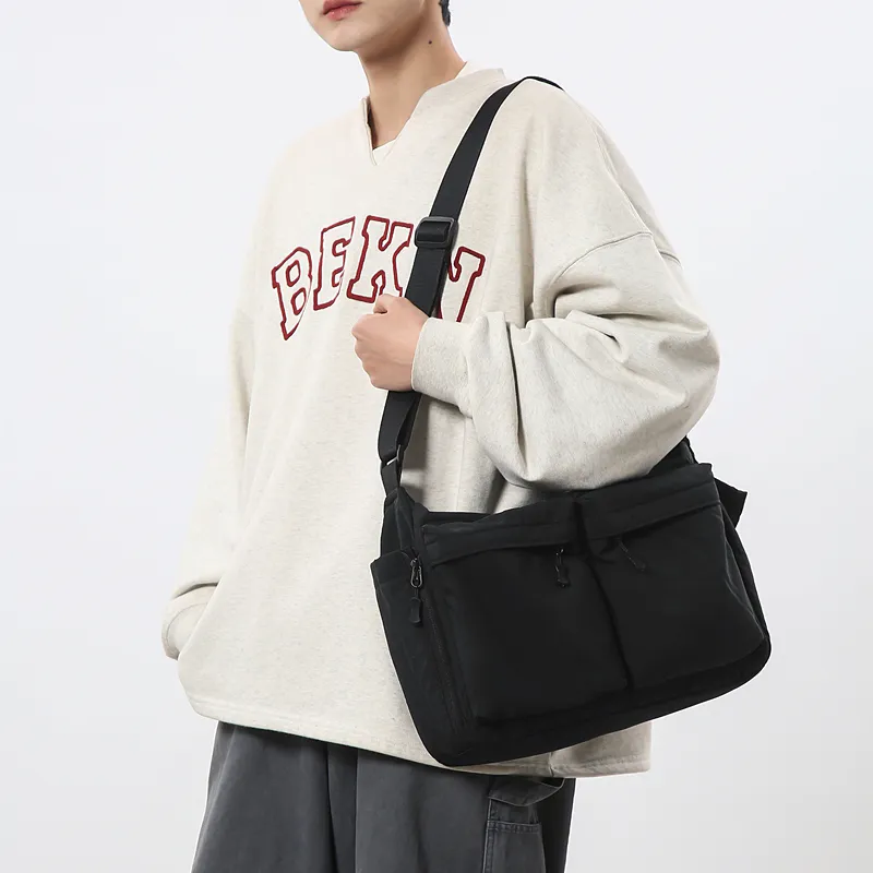 Yalu Nylon Tote Bag, Shoulder Bag Regular Unisex Multicolor-6