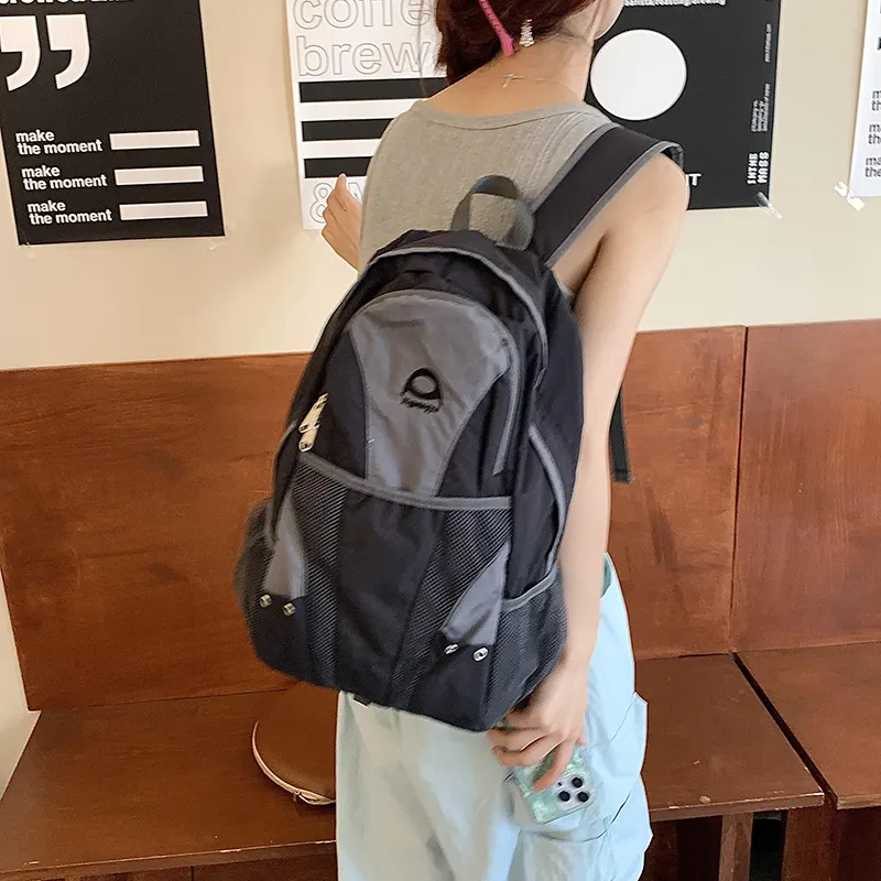 Yalu Nylon Backpack Unisex Multicolor-16