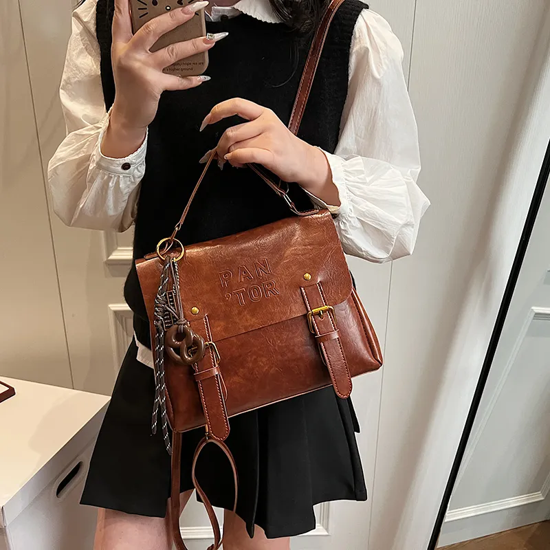 Yalu PU Backpack Regular Women's White/Black/Coffee/Brown-23