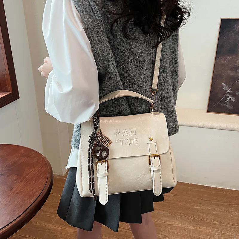 Yalu PU Backpack Regular Women's White/Black/Coffee/Brown-6