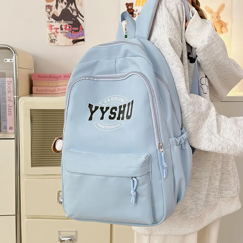 Yalu Pu Backpack Unisex White/Black/Pink/Red/Blue-27