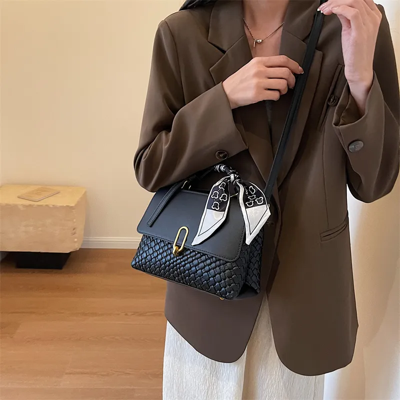 Yalu PU Crossbody Bag, Handbag Women's Brown & White/Coffee & Green/Black/Coffee-1