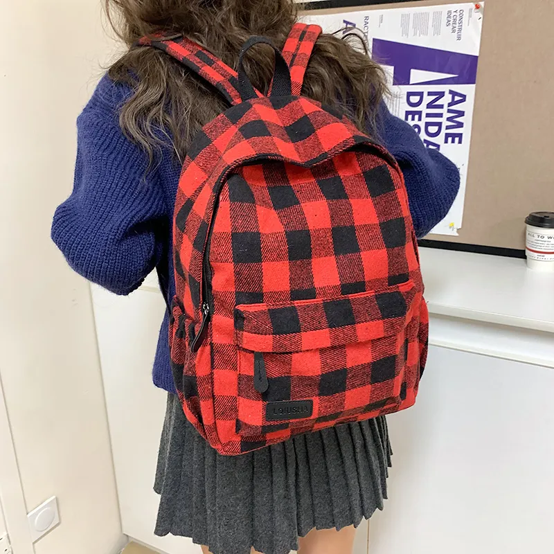 Yalu Nylon Backpack Unisex Multicolor-12