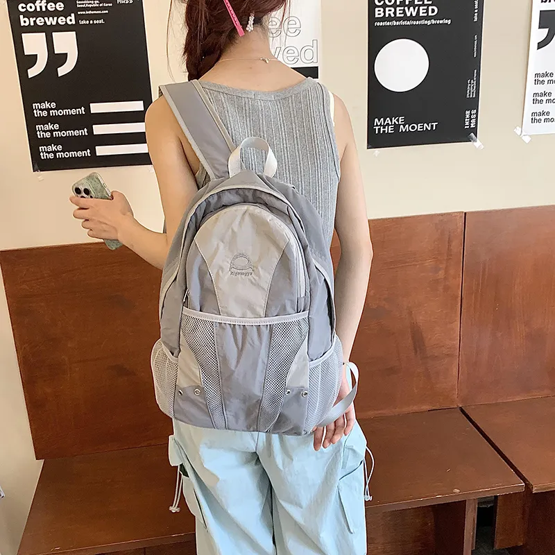 Yalu Nylon Backpack Unisex Multicolor-10
