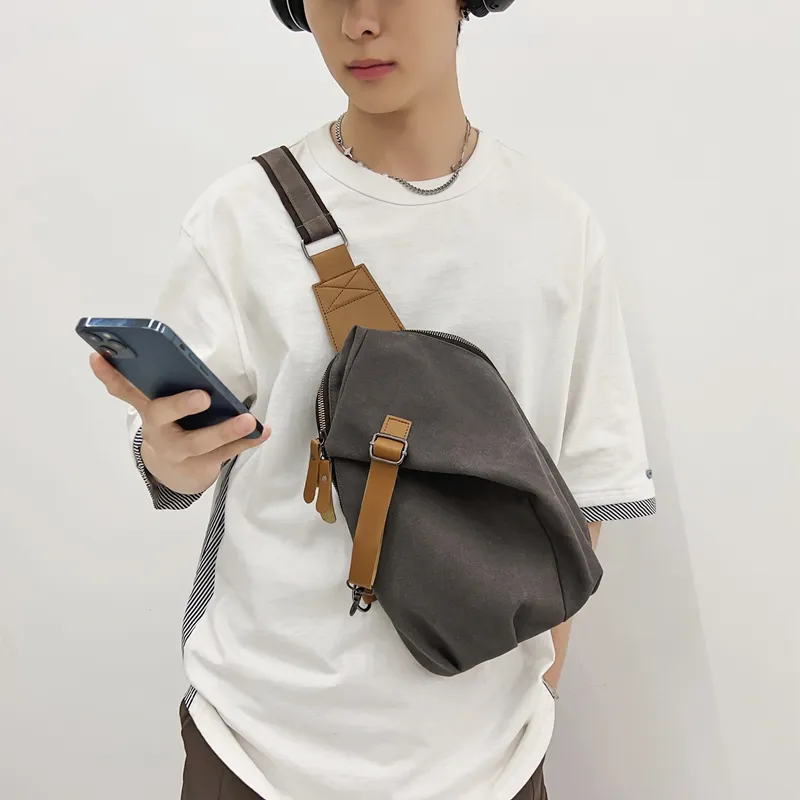 Yalu Nylon Sling Bag Regular Unisex Multicolor-17