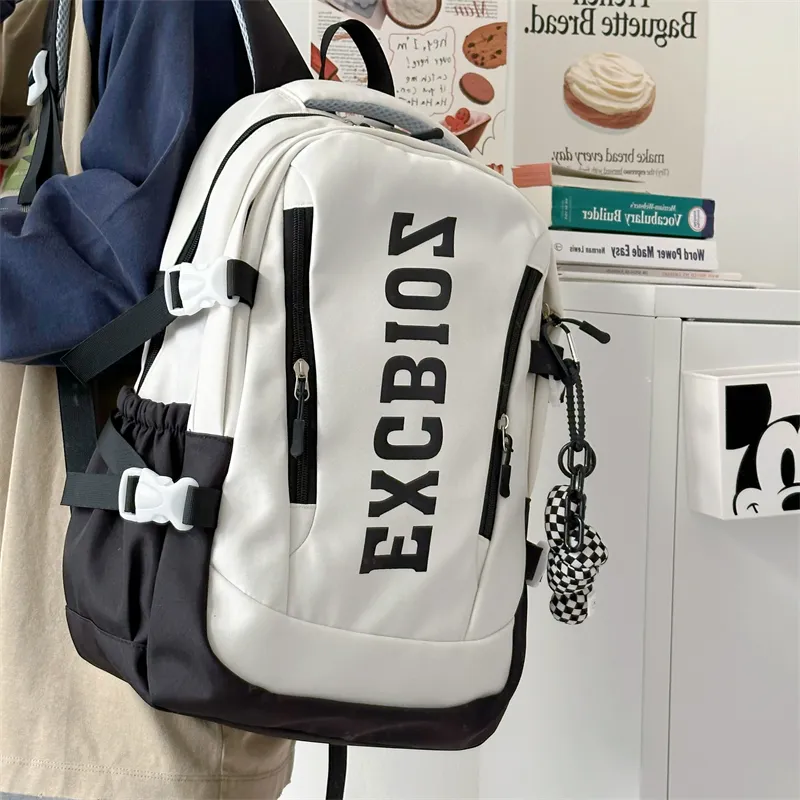 Yalu Nylon Backpack Regular Unisex Multicolor-19