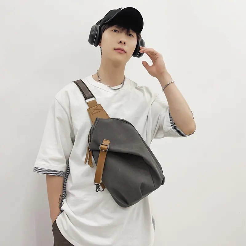 Yalu Nylon Sling Bag Regular Unisex Multicolor-18