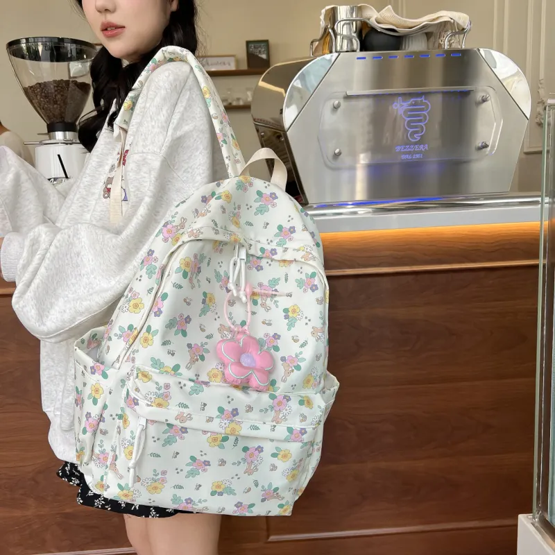 Yalu Nylon Backpack Unisex Multicolor-6
