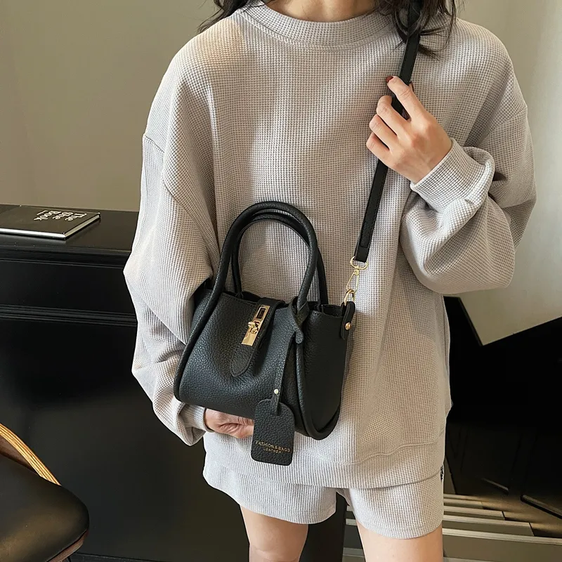Yalu PU Crossbody Handbag Regular Women's Black/Gray/Khaki/Pink-6