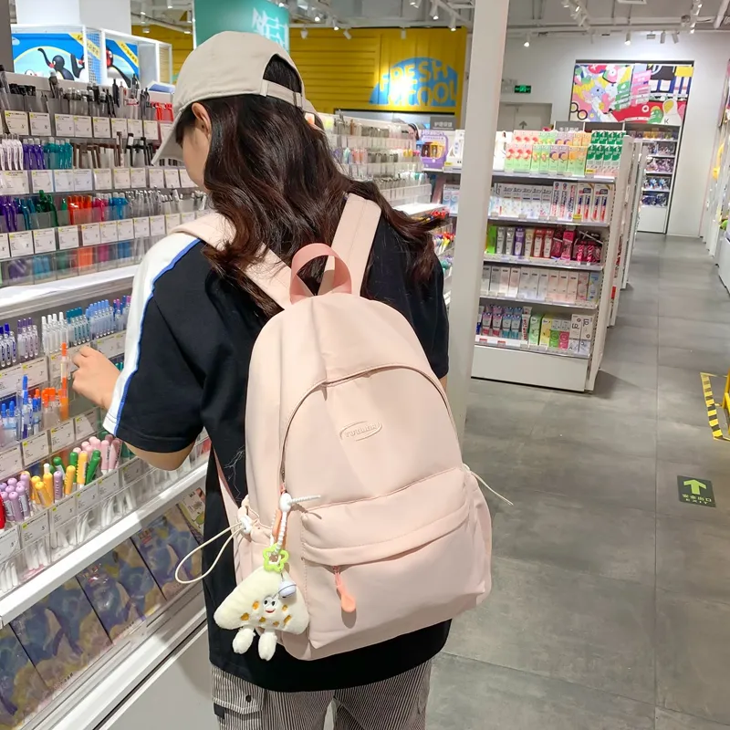 Yalu Nylon Backpack Large Size Unisex Multicolor-28