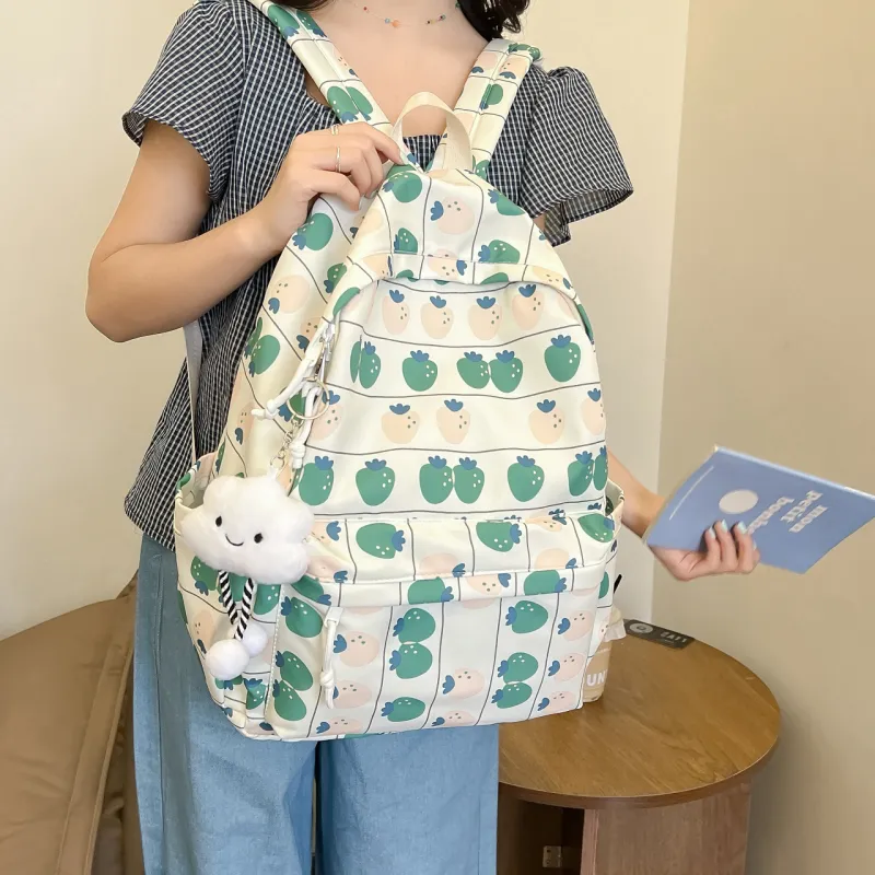 Yalu Nylon Backpack Unisex Multicolor-17