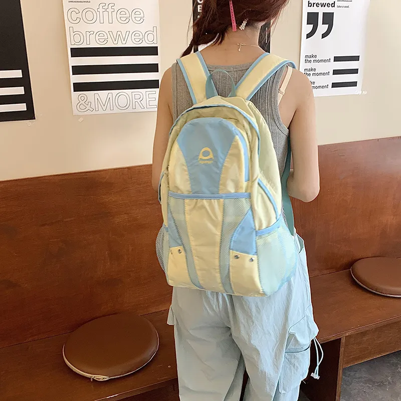 Yalu Nylon Backpack Unisex Multicolor-2