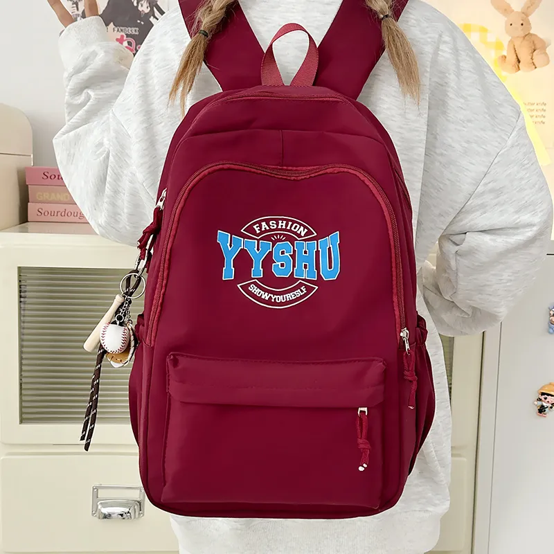 Yalu Pu Backpack Unisex White/Black/Pink/Red/Blue-21